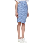 Ports 1961 Blue and Brown Gingham Multi-Styling Skirt