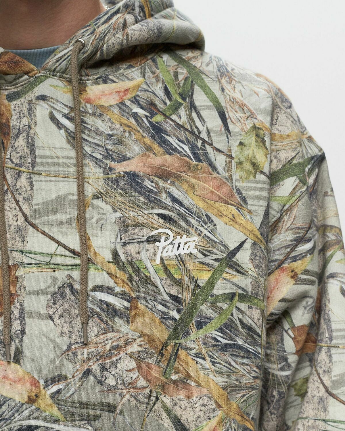Patta Patta Nature Skull Boxy Hooded Sweater (Sf) Beige Hoodies