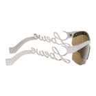 Loewe Silver Logo Mask Sunglasses