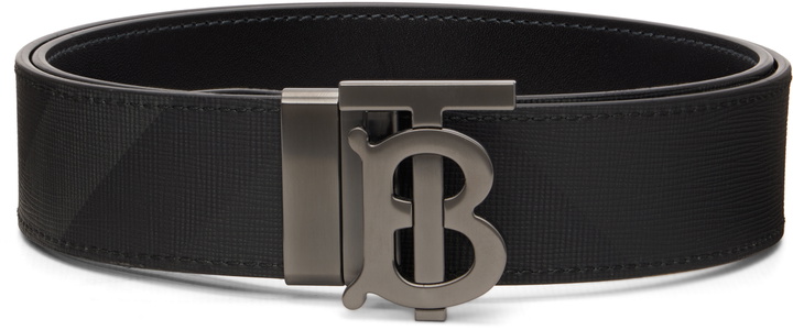 Photo: Burberry Black Check TB Reversible Belt