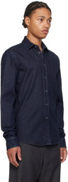 Bally Blue Adrien Brody Edition Button-Down Denim Shirt
