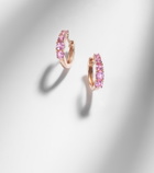 Anita Ko Graduated 18kt rose gold huggie earrings with sapphires