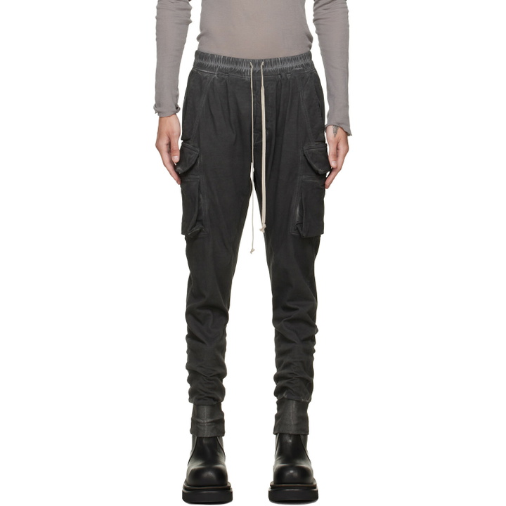 Photo: Rick Owens DRKSHDW Black Tower Mastodon Cut Cargo Pants