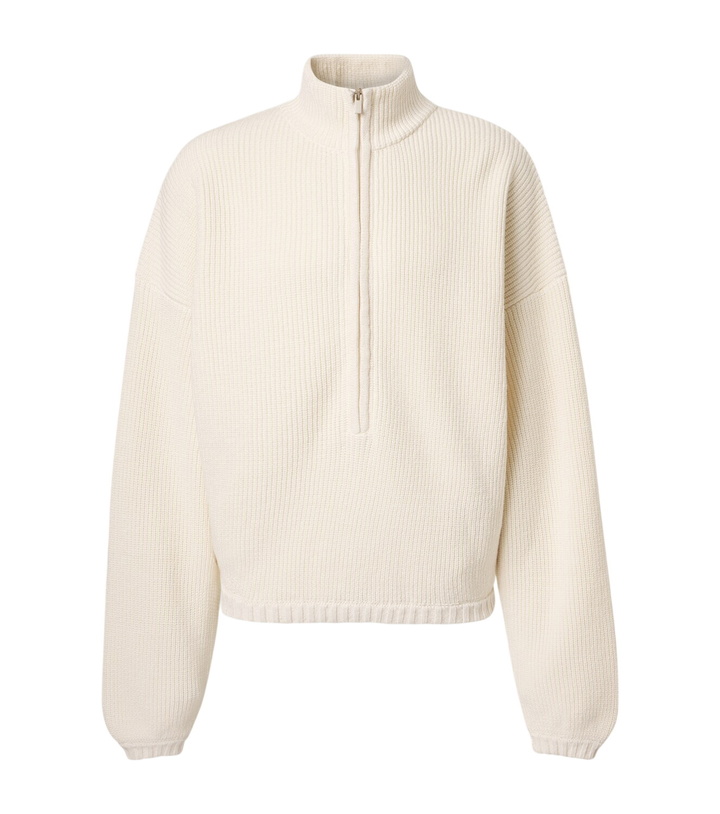 Photo: Fear of God Wool, linen, and cotton half-zip sweater