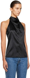 KHAITE Black Rone Top