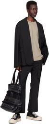 sacai Black Pleated Blazer