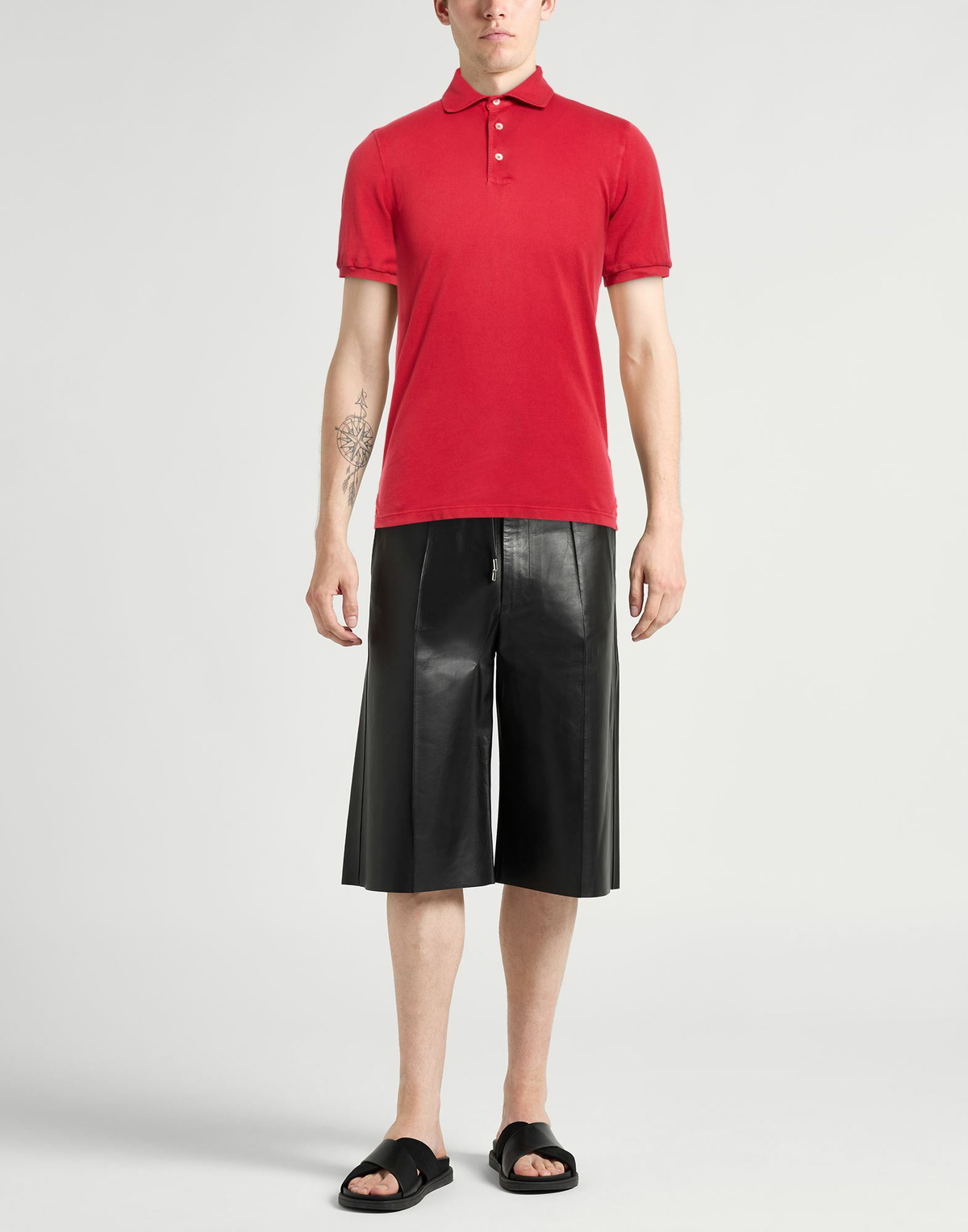 Fedeli Mens Polo shirt in Red