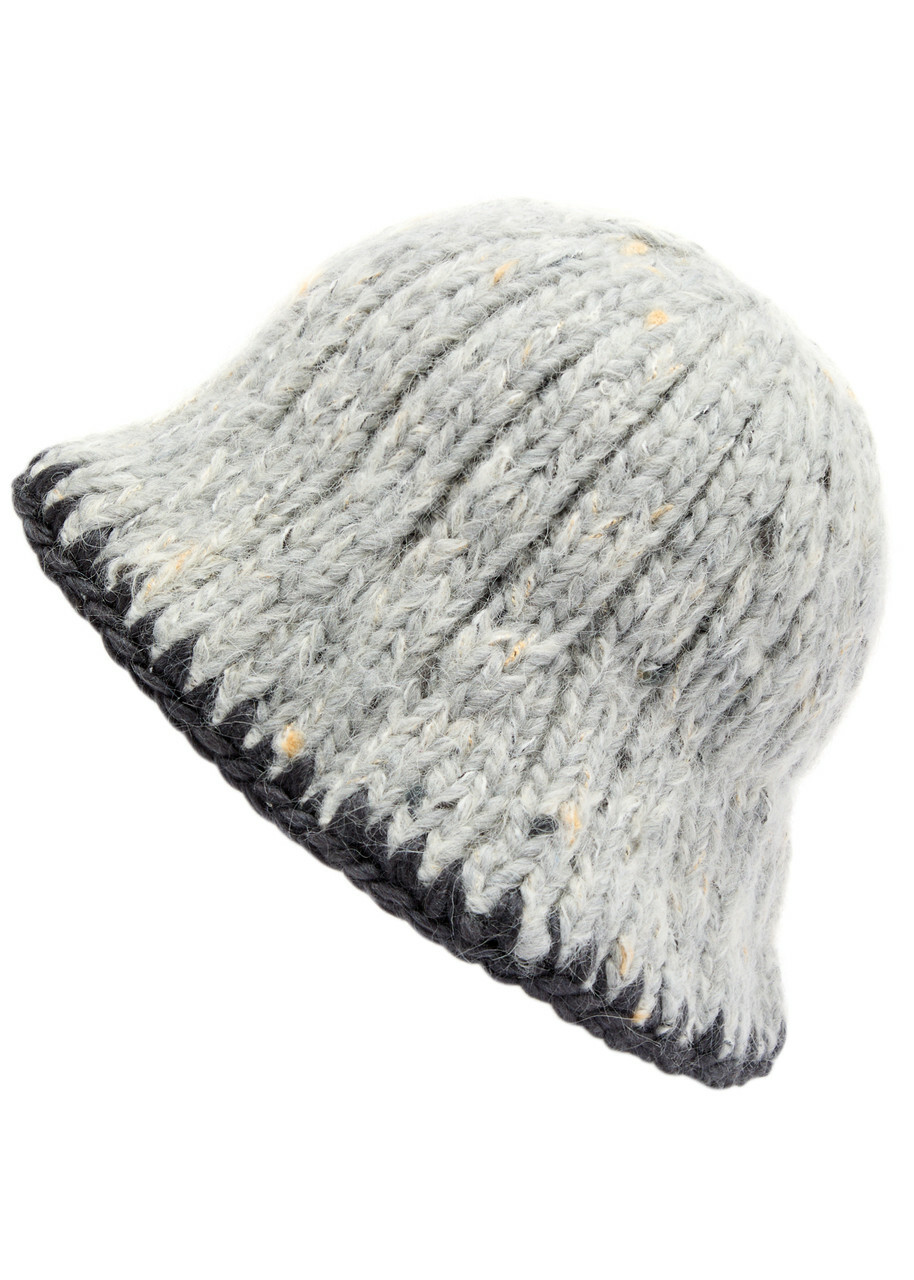 NEW Ganni Chunky Wool Bucket Hat NWT in gray one size fits most women’s Ganni Women main image 3