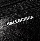 Balenciaga - Arena Creased-Leather Belt Bag - Men - Black