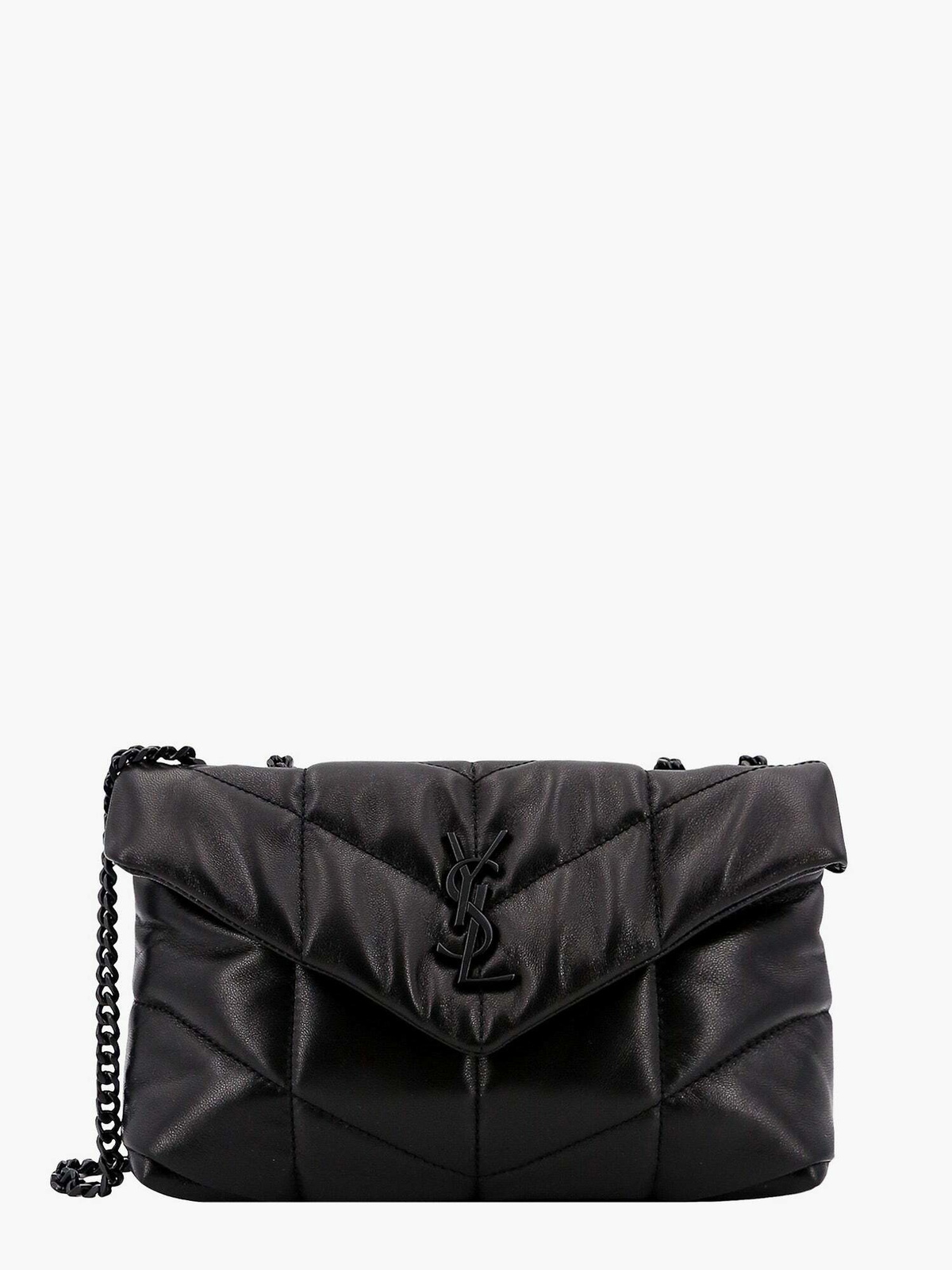 Saint Laurent Shearling Small Puffer Bag - ShopStyle