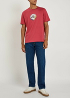PS Paul Smith Zebra Printed Cotton T-shirt Pink