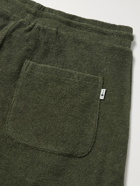 NN07 - Cameron Slim-Fit Cotton-Terry Drawstring Shorts - Green