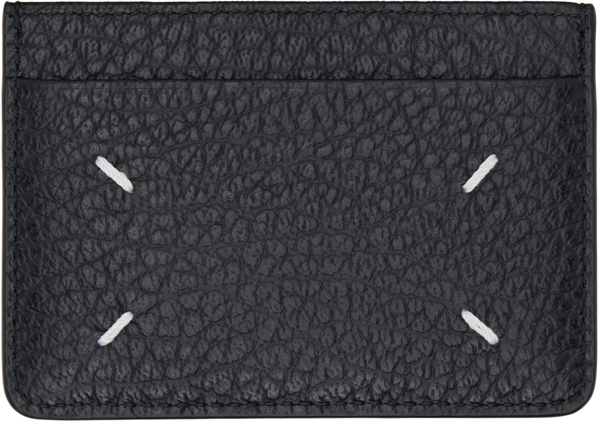 Maison Margiela Black Four Stitches Card Holder