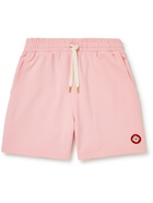 Casablanca - Logo-Appliquéd Organic Cotton-Jersey Drawstring Shorts - Pink