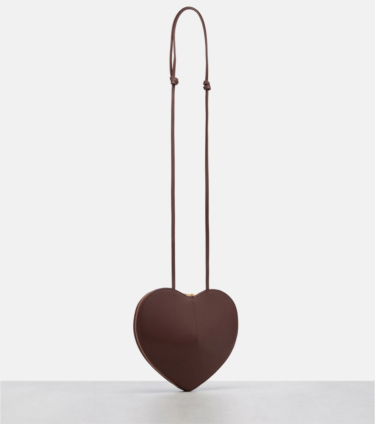 Alaïa Le Cœur leather and suede shoulder bag