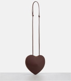Alaïa Le Cœur leather and suede shoulder bag