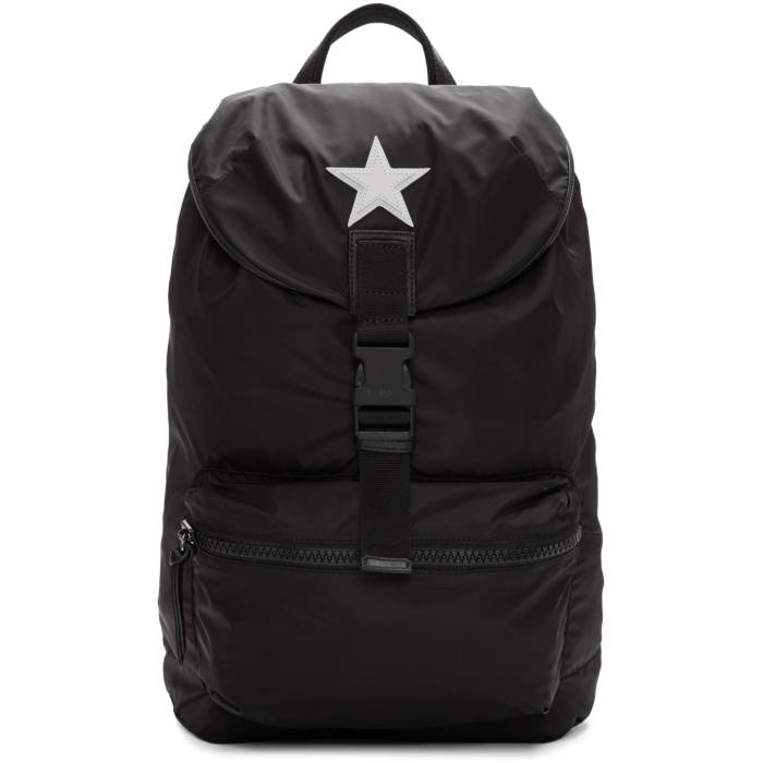 Photo: Givenchy Black Nylon Star Obsedia Backpack