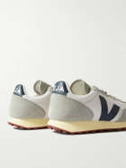 Veja - Rio Branco Leather-Trimmed Alveomesh and Suede Sneakers - Gray