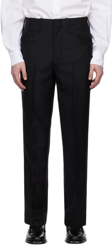 Photo: Factor's Black Creased Trousers