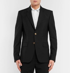 Givenchy - Black Slim-Fit Wool and Mohair-Blend Blazer - Men - Black