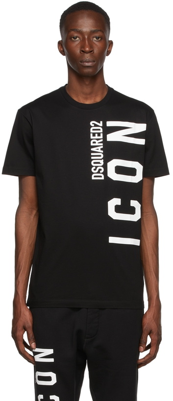 Photo: Dsquared2 Black 'Icon' Cool T-Shirt