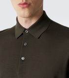 Zegna Wool piqué polo shirt