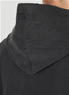 Bleached Hooded Sweatshirt in Black