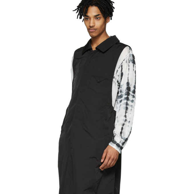 Sasquatchfabrix. Black Nylon Tombi Coat Sasquatchfabrix