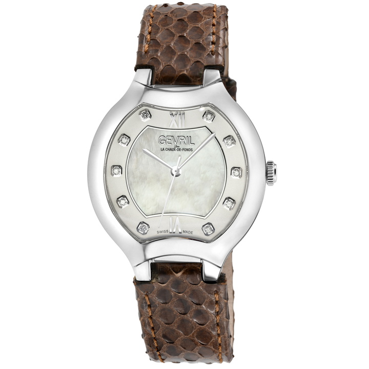 Photo: Gevril Lugano Mother of Pearl Dial Ladies Watch 11041