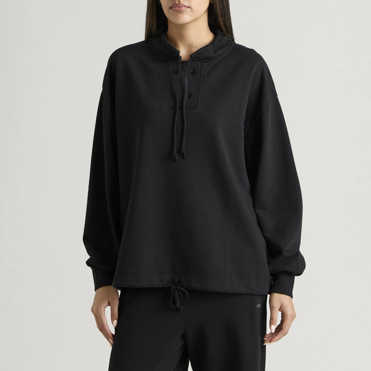 Fruity Booty Women's Track Button Jumper in Black