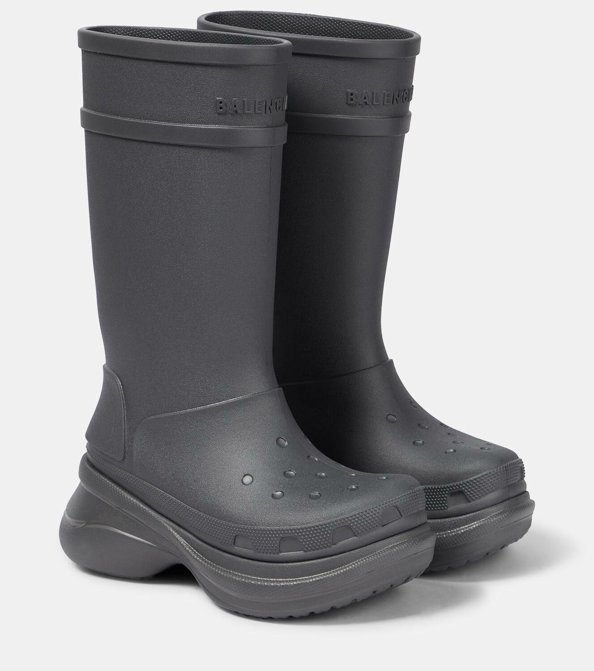 balenciaga クロックス　ブーツ Balenciaga x Crocs™ Ankle Boots | Black | FARFETCH