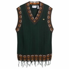 Adidas Women's x Clot Knitted Vest in Green Night