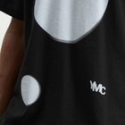 YMC Men's Death Star Print Triple T Shirt in Black