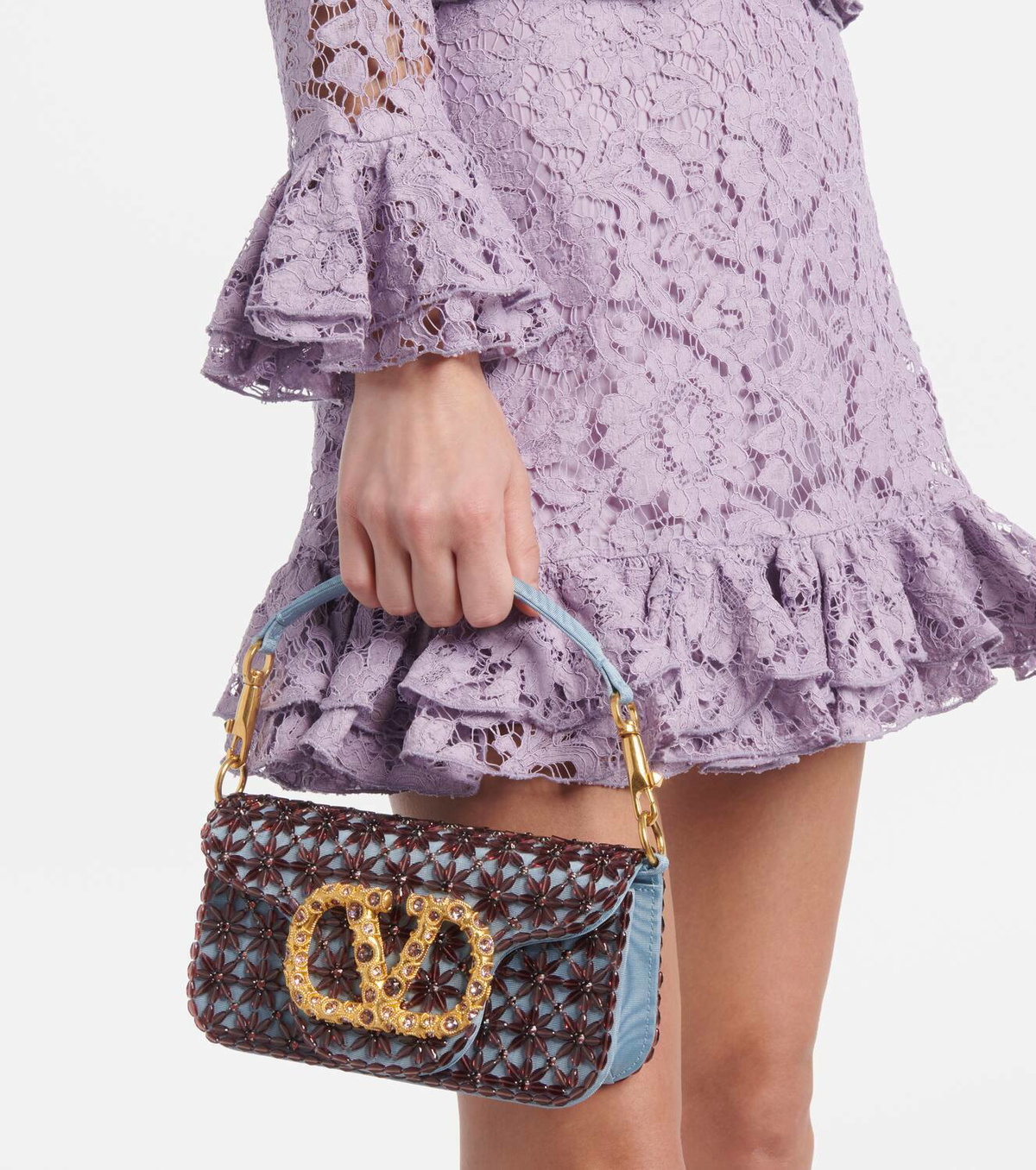 バッグ Valentino Garavani Beaded Calf Hair Bag Valentino Garavani Beaded Calf Hair Bag Valentino Garavani beaded