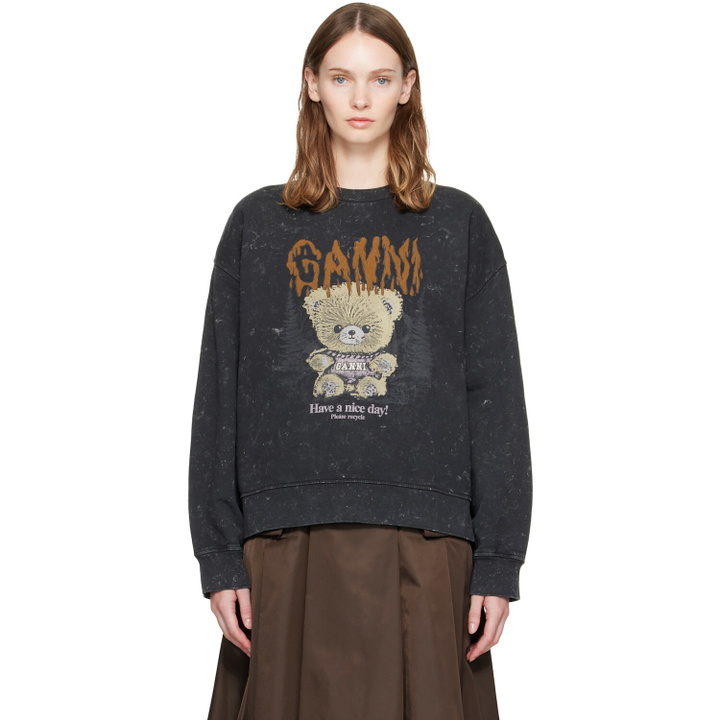 Photo: GANNI Black Forest Teddy Sweatshirt