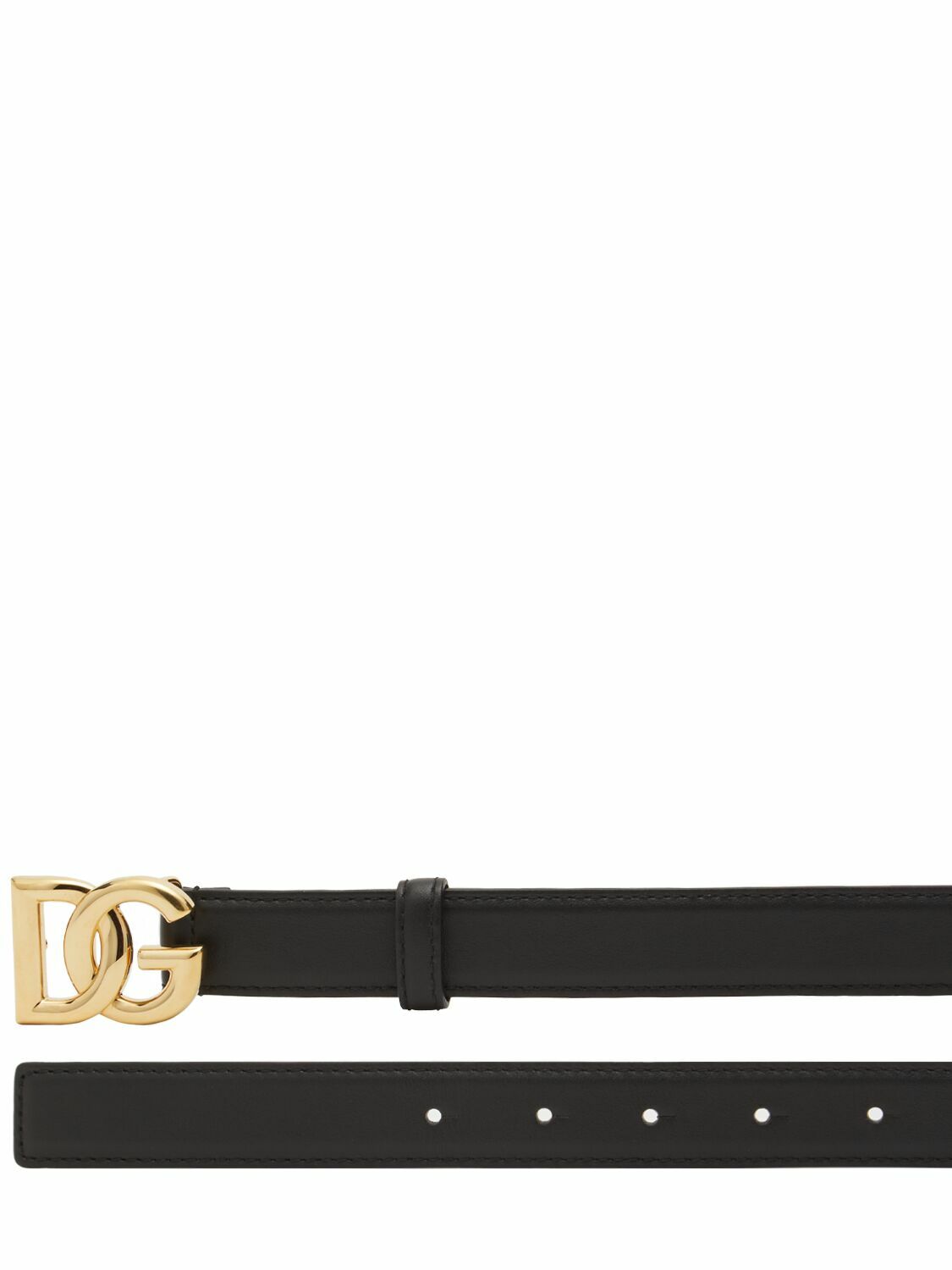 DOLCE & GABBANA 2.5cm Dg Iconic Baroque Leather Belt Dolce & Gabbana