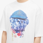 Acne Studios Men's Exford Face Teddy Bear T-Shirt in Optic White