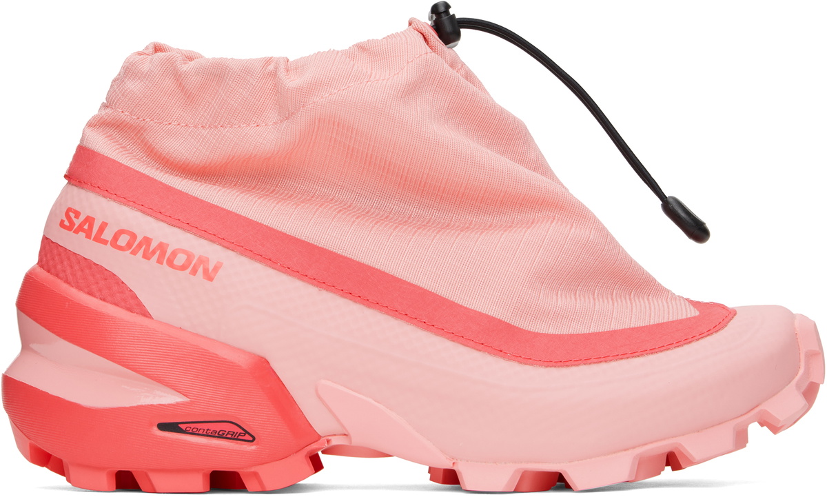 MM6 Maison Margiela Pink Salomon Edition Cross Low Sneakers