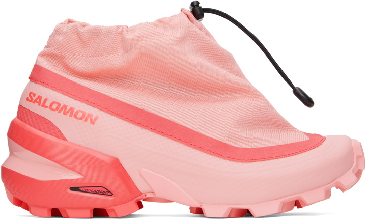 Photo: MM6 Maison Margiela Pink Salomon Edition Cross Low Sneakers