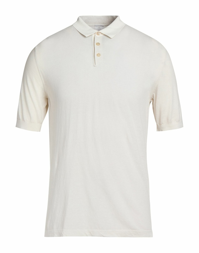Photo: Eleventy Platinum Mens Polo shirt in Off white