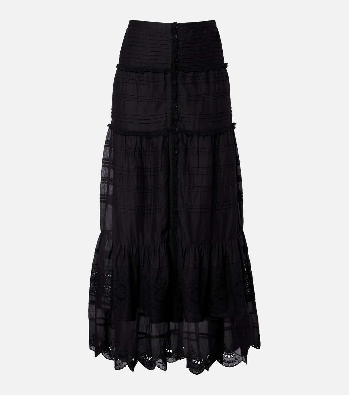 Marant Etoile Paoline lace-trimmed maxi skirt