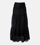 Marant Etoile Paoline lace-trimmed maxi skirt
