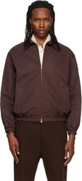 Dunst Brown Collared Blouson Jacket