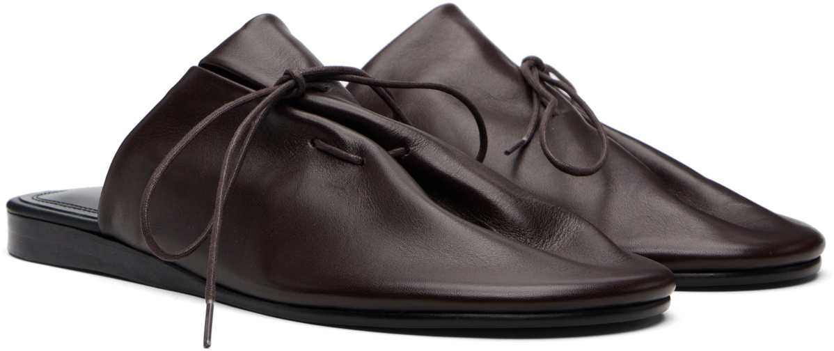 POST ARCHIVE FACTION (PAF) Brown Drifter Slip-on Loafers