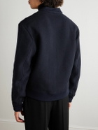 Etro - Logo-Embroidered Wool-Blend Bomber Jacket - Blue