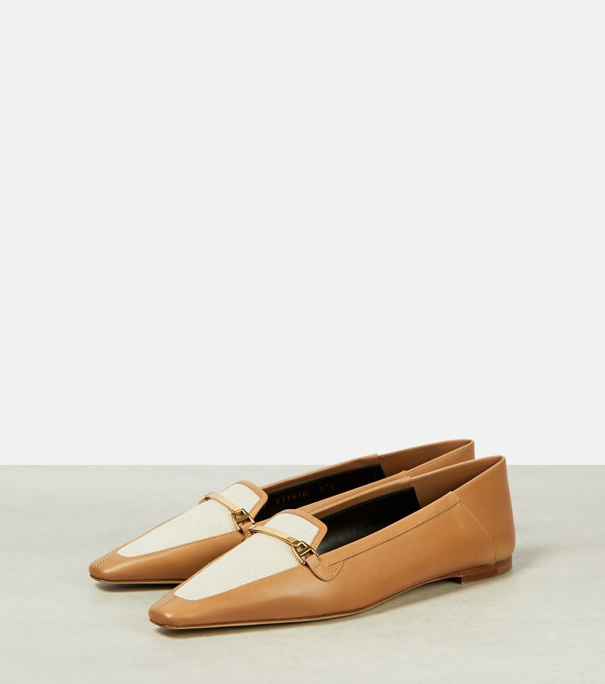 Saint Laurent - Chris canvas and leather slippers, image 6 of 7
