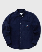 Parlez Quest Cord Shirt Blue - Mens - Longsleeves