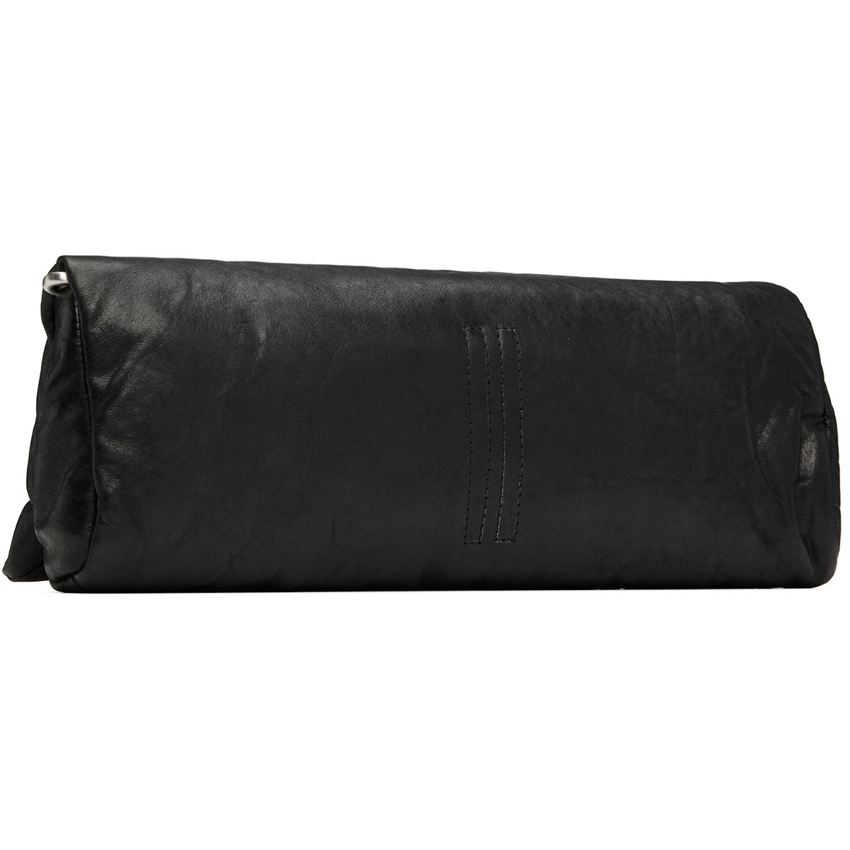 Rick Owens Black Tower Tumbled Lamb Clutch