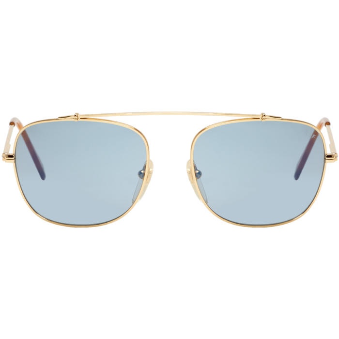 Photo: Super Gold and Blue Primo Sunglasses 