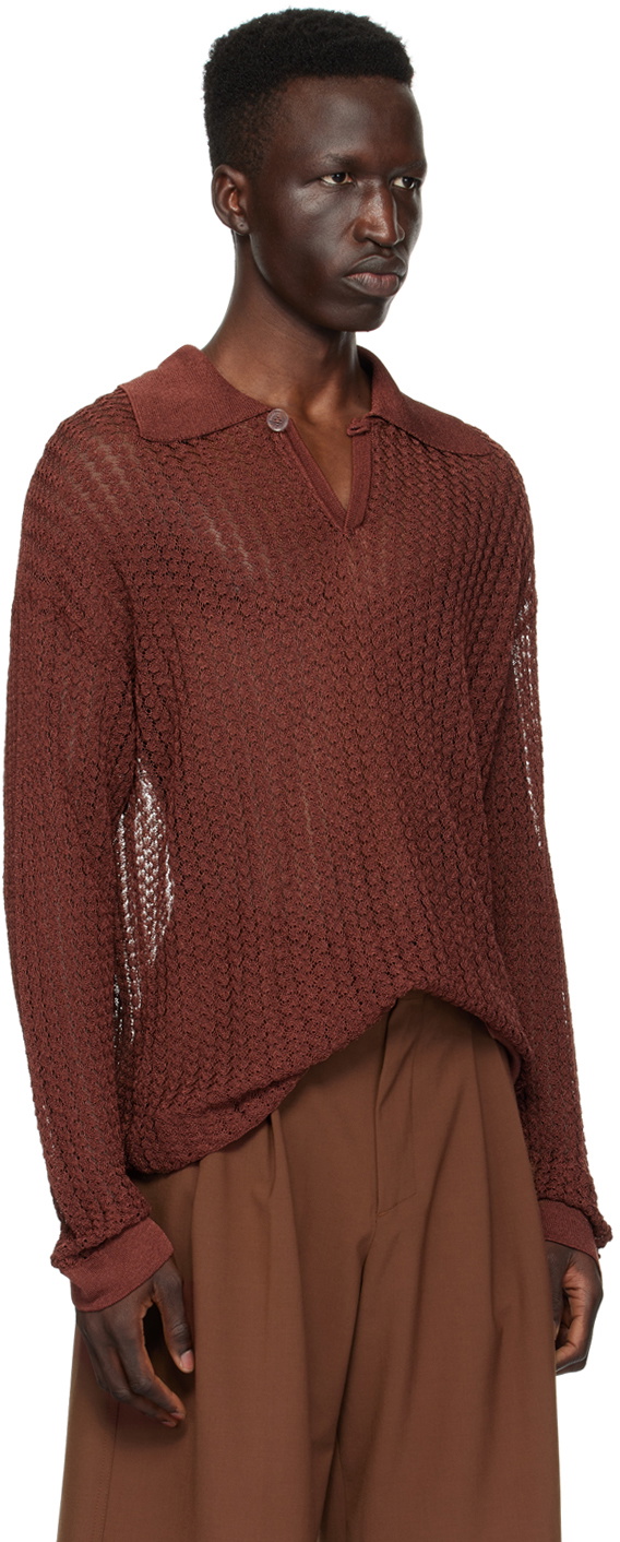 Bonsai Burgundy Lace Polo